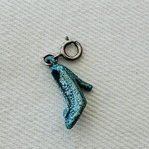 Teal Glitter High Heel Charm